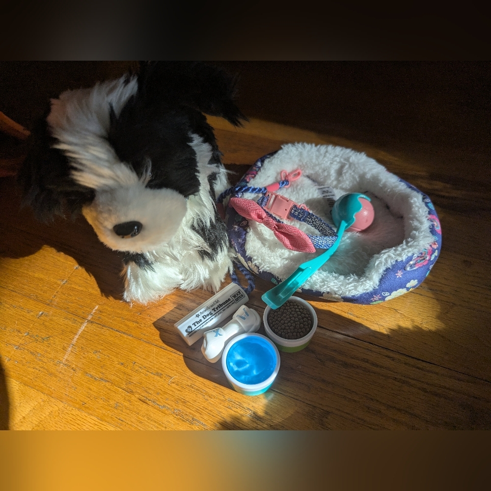 American Girl Puppy Dog with Accessories